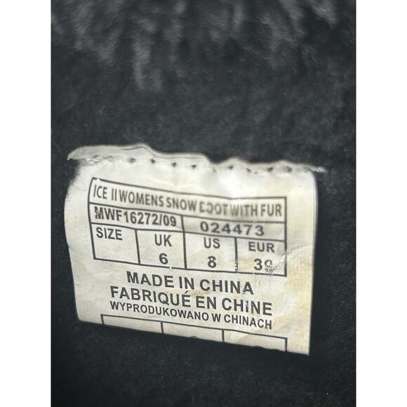 Mountain Warehouse Women’s ICE II Snow Boots With Fur Black Size 8 - Picture 8 of 8